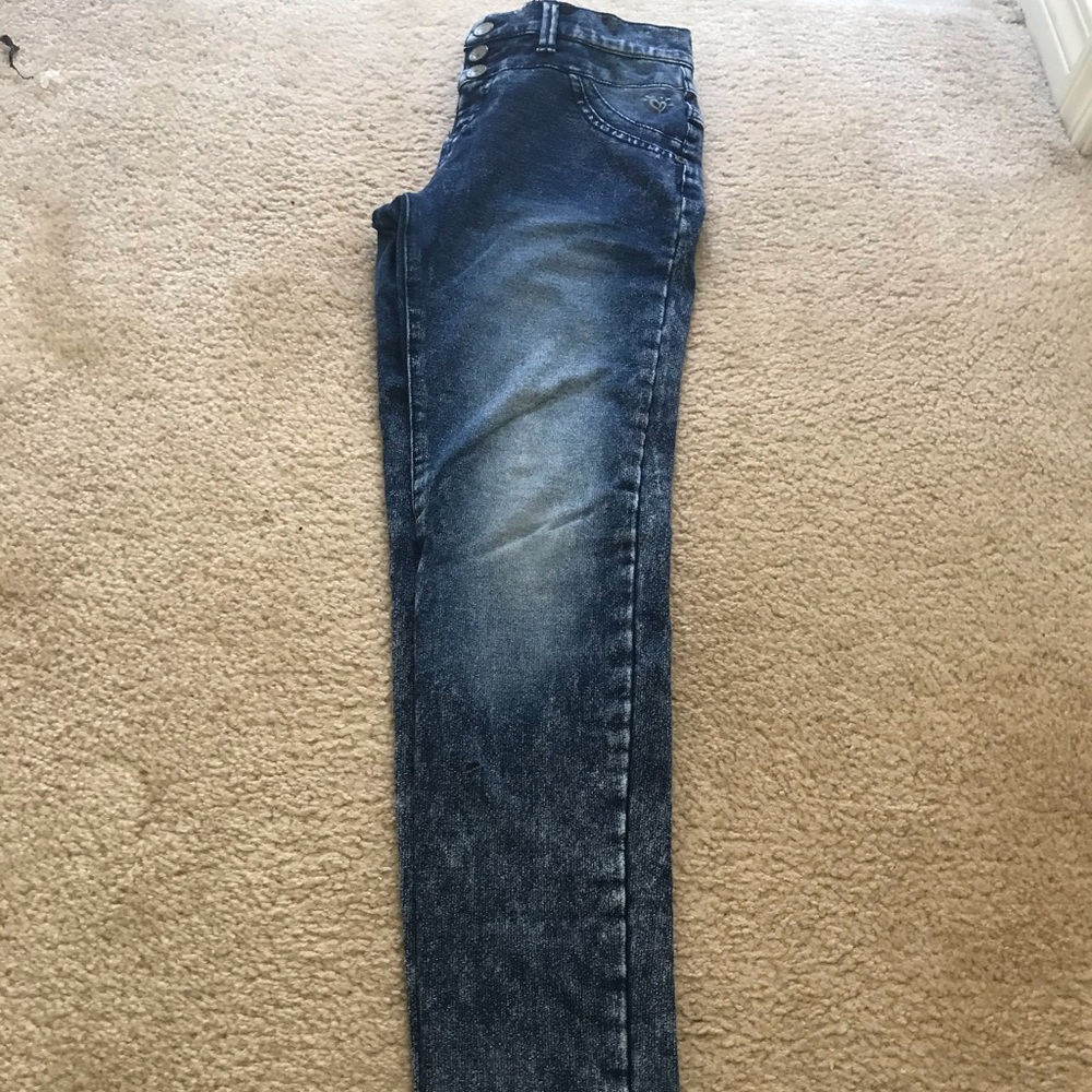 Dark blue jeggings